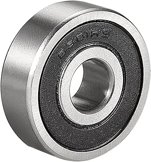 uxcell 6301RS Deep Groove Ball Bearing Single Sealed 160301, 12mm x 37mm x 12mm Chrome Steel Bearings (Pack of 1)