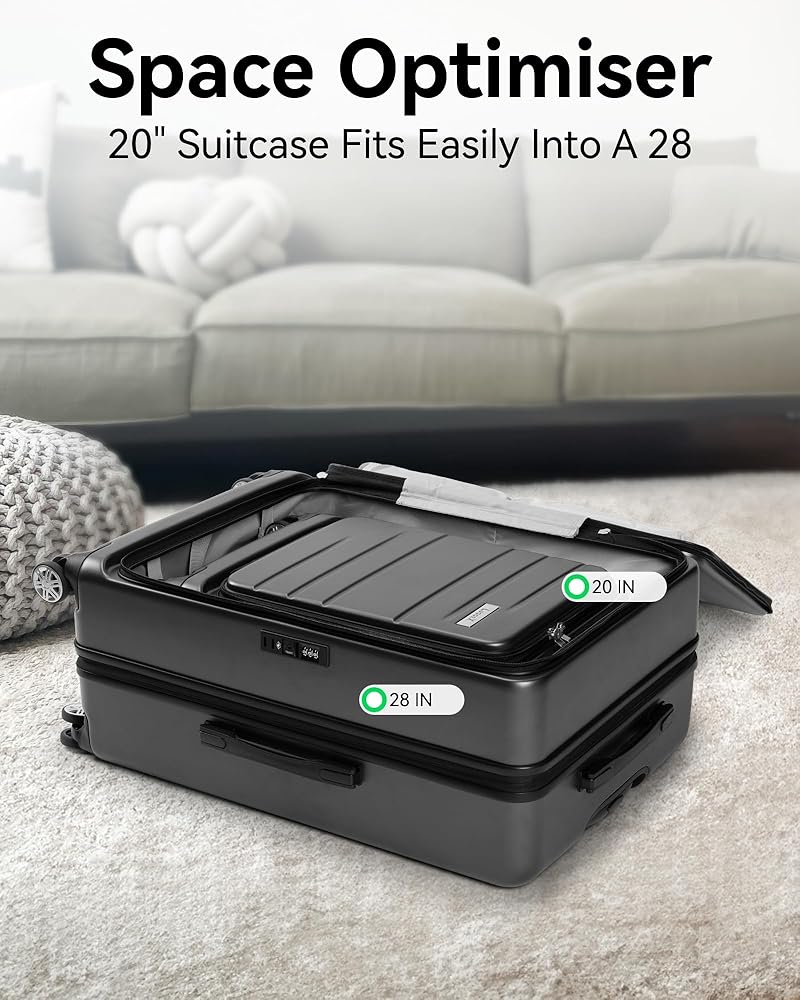 Amazon.com | LUGGEX Luggage Sets 2 Pieces, Expandable 20