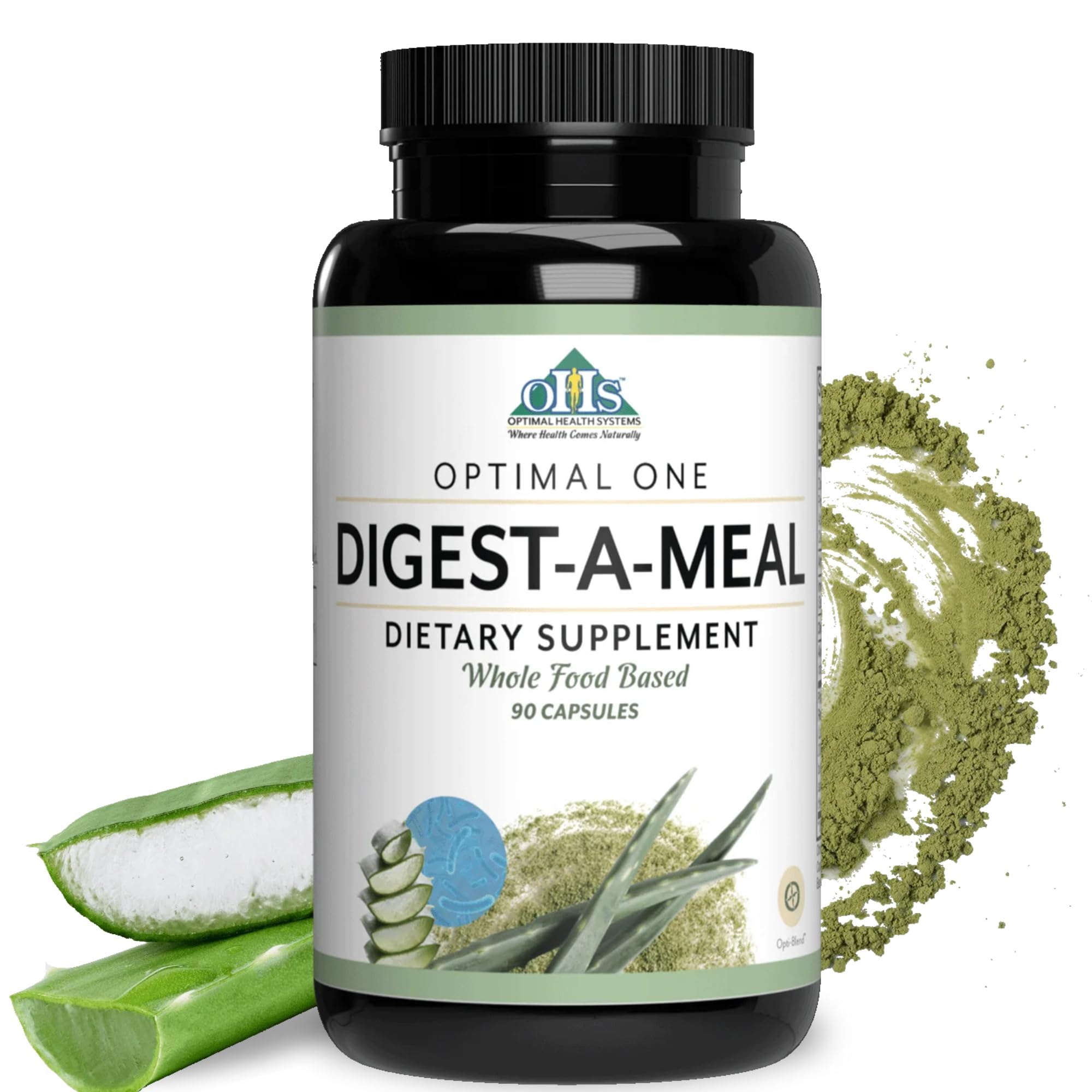 Optimal Health Systems Suplemento de Multi-enzimas com Probióticos, 90 cápsulas