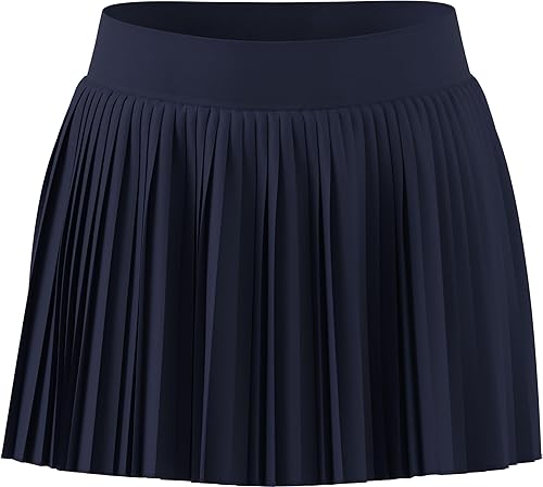 adidas Girls Club Tennis Climacool Pleated Skirt, Dark Blue, Small