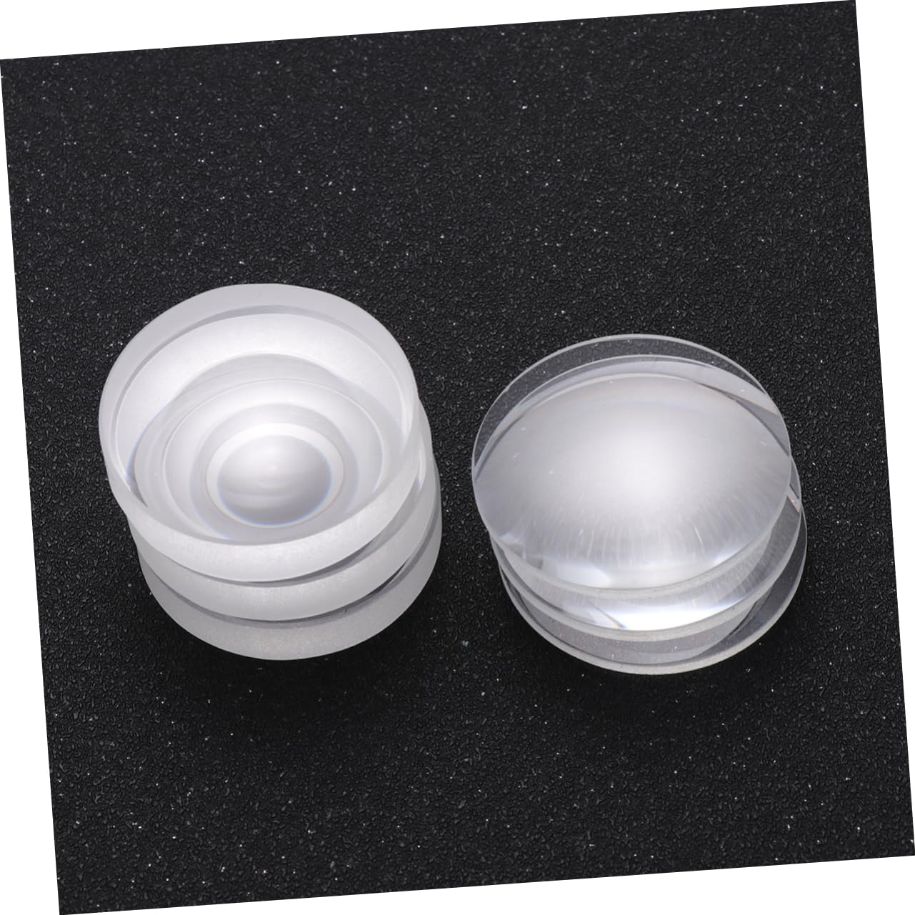 OUNONA Lot De 5 Lentilles Optiques En Verre 42 Mm Double Convexe Longueur Focale 42 Mm Pour Laboratoires Scientifiques 6 Pièces X 5