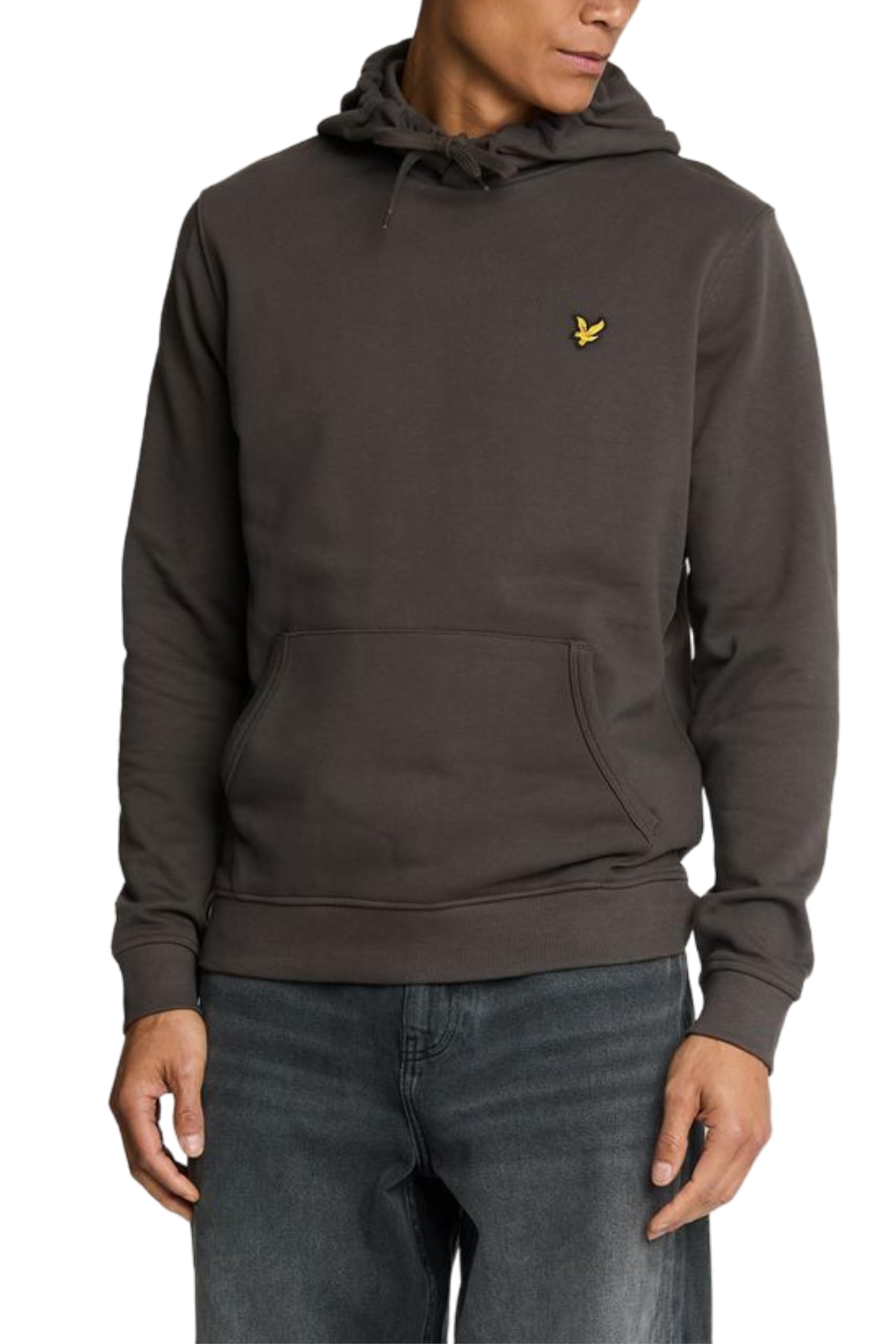 Lyle & Scott Men's Gunmetal Basic Logo Hoodie Xxl