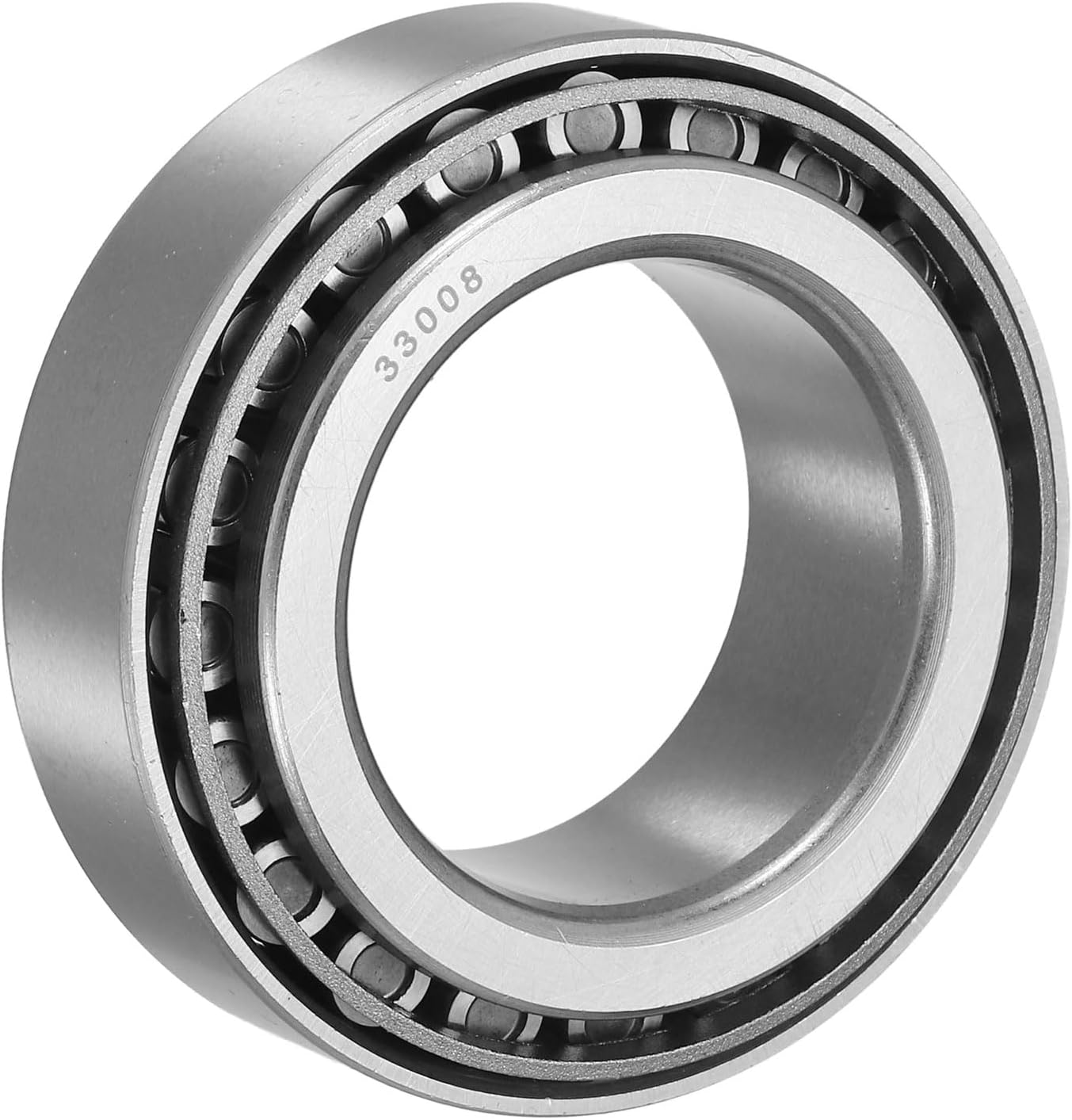 sourcing map 33008 Tapered Roller Bearing Cone and Cup Set, 40mm Bore x 68mm OD x 22mm Thick, Chrome Steel Taper Bearing Set, ABEC-3