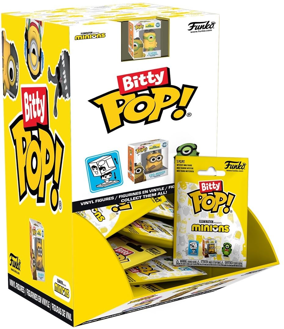 Funko Bitty POP! Minions Despicable Me Single Blind Bag Vinyl Figures One Size