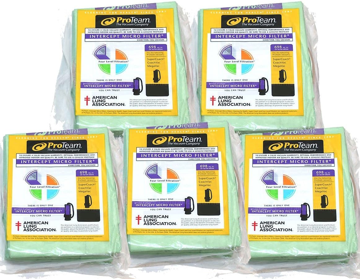 ProTeam 10 qt Backpack Bags - 5 Pack Bundle (100331)