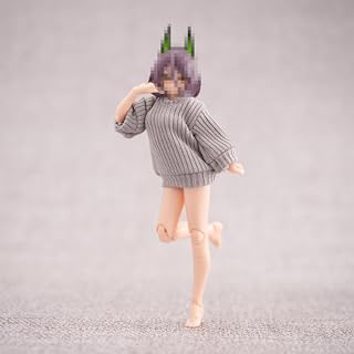 HAMRETHYPPZ 可愛いセット、男性女性の服装1/12、 カジュアルセット、 サイズ 1/12スケール スケールフに服を着せる 上着、かわいい上着 (ヘッド、素体は含まりません) (灰色だ)