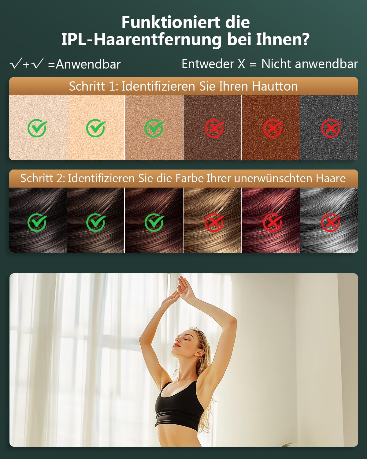 Superschneller Blitz Geräte Haarentfernung mit IGBT-Technologie, 21J Max. Energie und 600-1200NM Effizient Laser Haarentfernung für Damen/Herren, Gesich, Bikini, Körper, Beine, Achseln