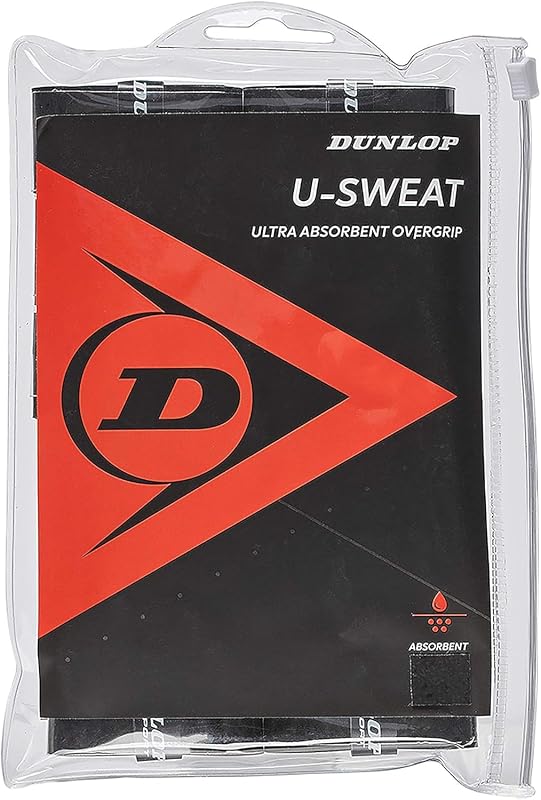 U-Sweat Tenis/Squash/Bádminton/Padel OVERGRIP (paquete de 3, paquete de 12, paquete de 30 rollos) (colores blanco y negro) (súper absorbente, construcción que absorbe la humedad, superficie cómoda y acolchada)