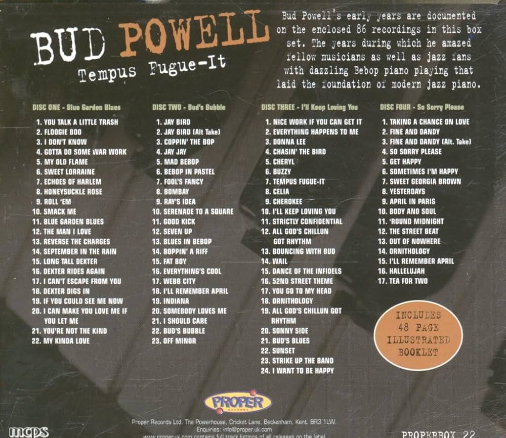 BUD POWELL ビアノ4枚セット