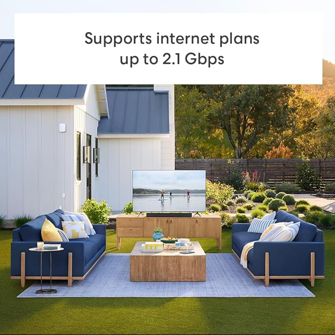 Router mesh wifi eero Outdoor 7 dual-band, resistente IP66, cobertura 15,000 pies² miniatura 5