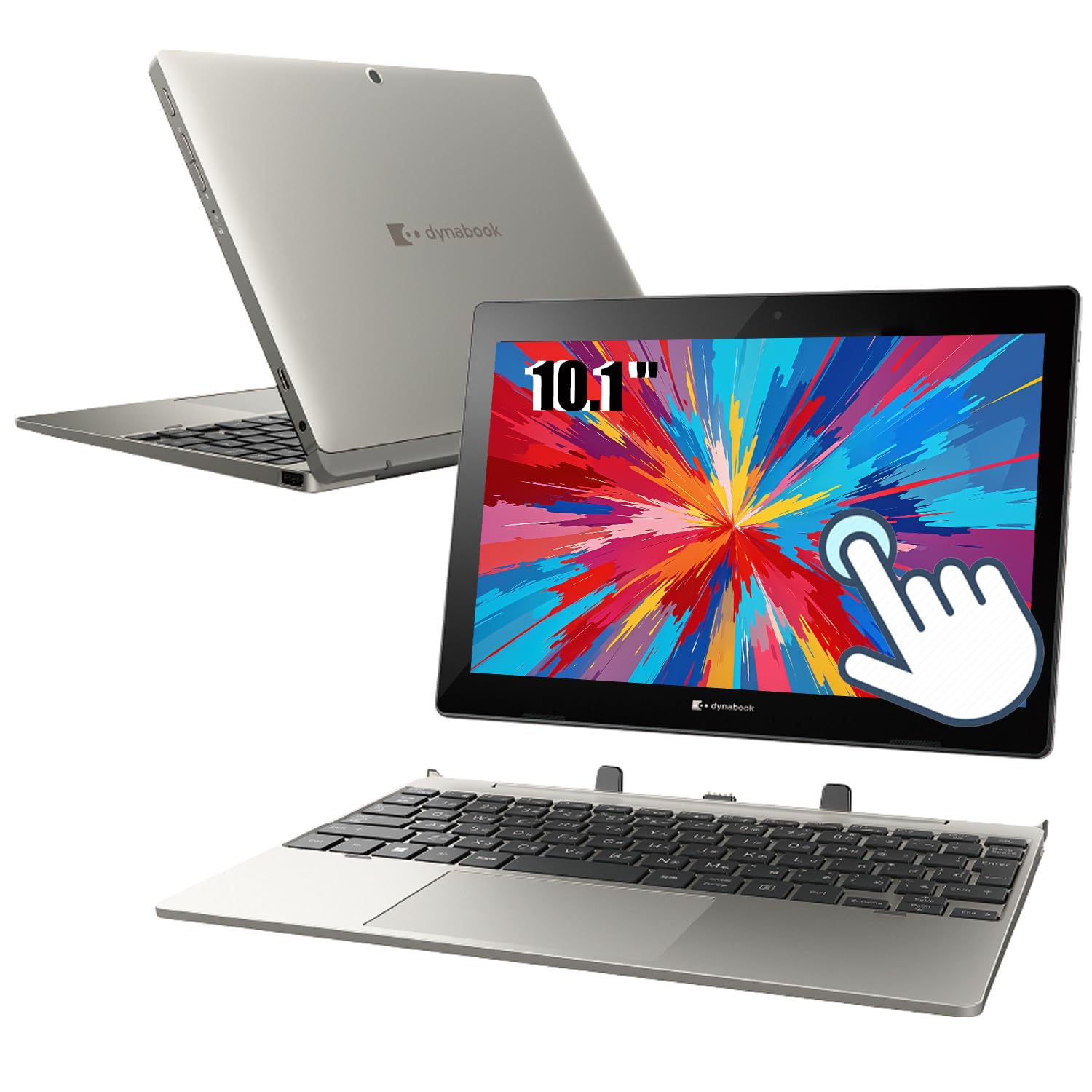 Toshiba Dynabook K50 Ordinateur Portable Tactile 2-en-1, 10,1 Pouces (1280 x 800), Intel Celeron N4020, 4 Go de RAM, 64 Go eMMC, Clavier QWERTY Japonais, Windows 11 Pro (Reconditionné)