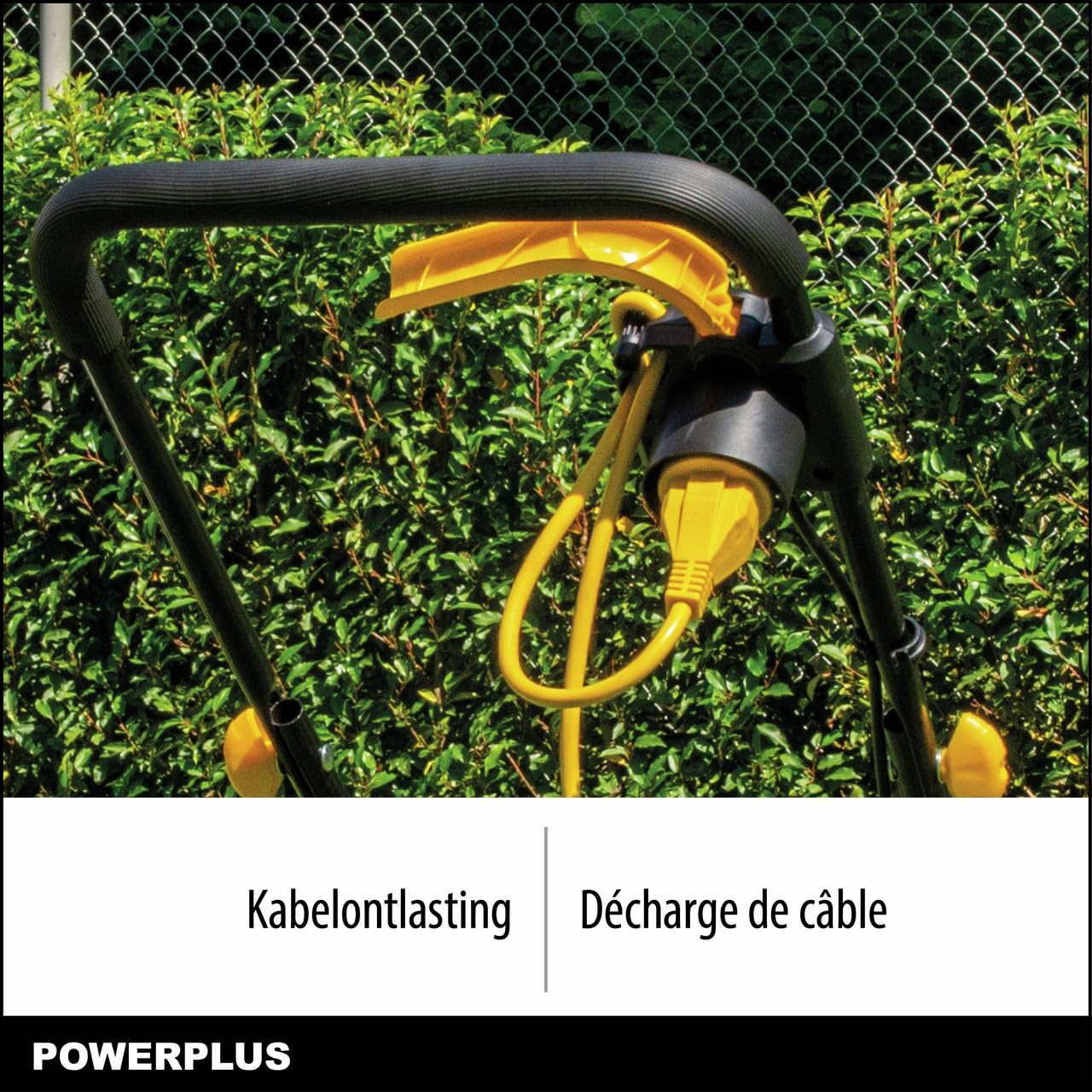 Powerplus Cortacésped Eléctrico POWEG62205 - Cortacésped con Ø 320 mm y 1300W - Cortador de Césped con Función de Expulsión Trasera