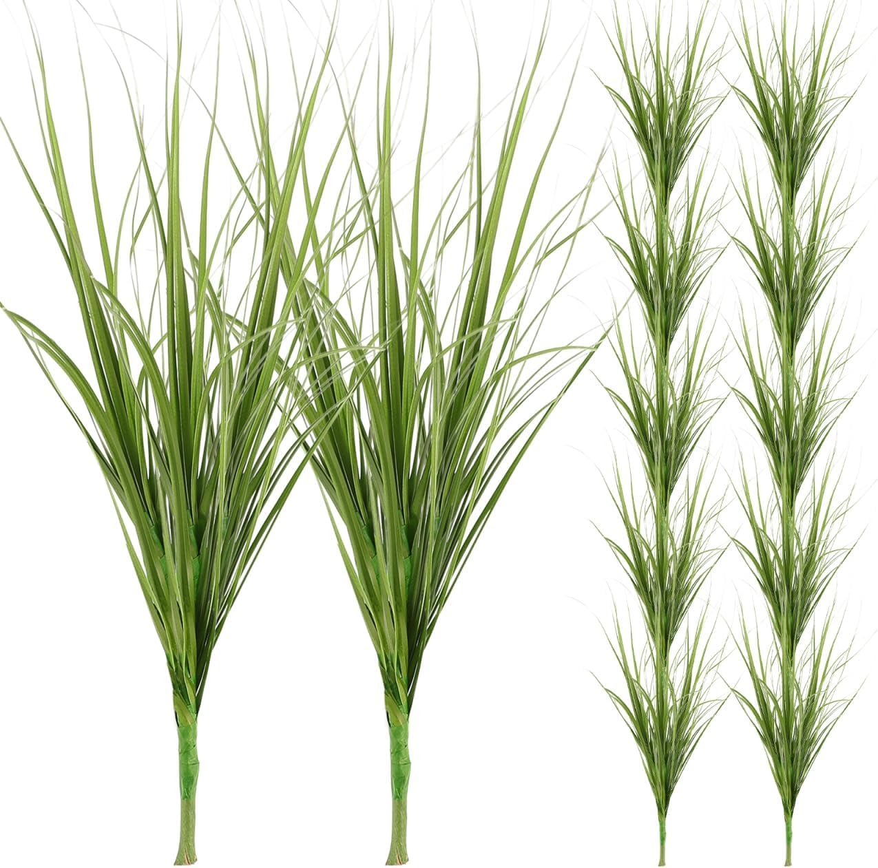 Niltracy 12Pcs Artificial Grass Plants 8.66In Fake Grass Stems Lifelike Greenery for Indoor and Outdoor Home Decor Simulation Plant Decorations