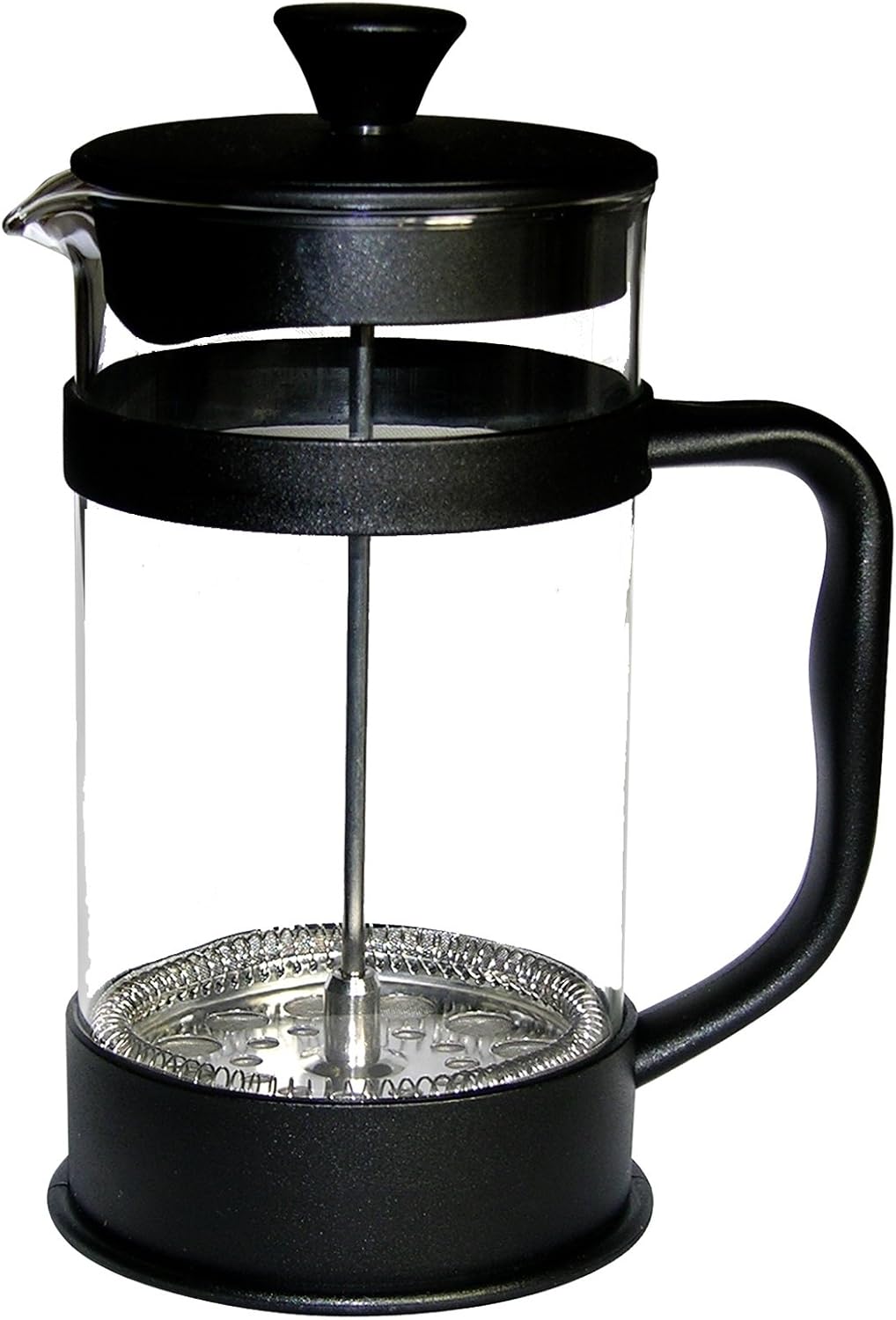 Francois et Mimi Borosilicate Glass French Press Coffee Maker, 12-Ounce, Black