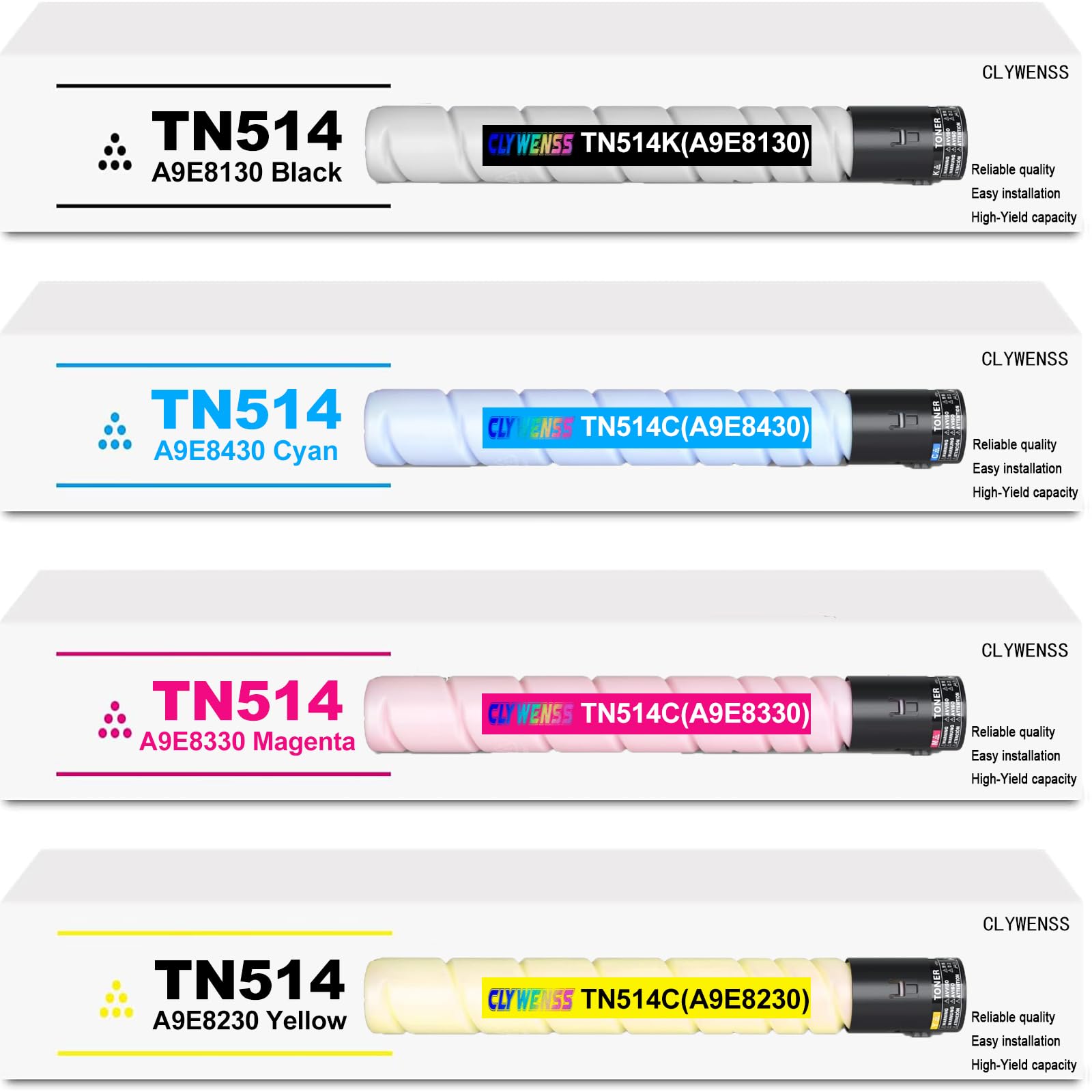 Amazon.co.jp: CLYWENSS TN514 TN-514 トナーカートリッジセット 