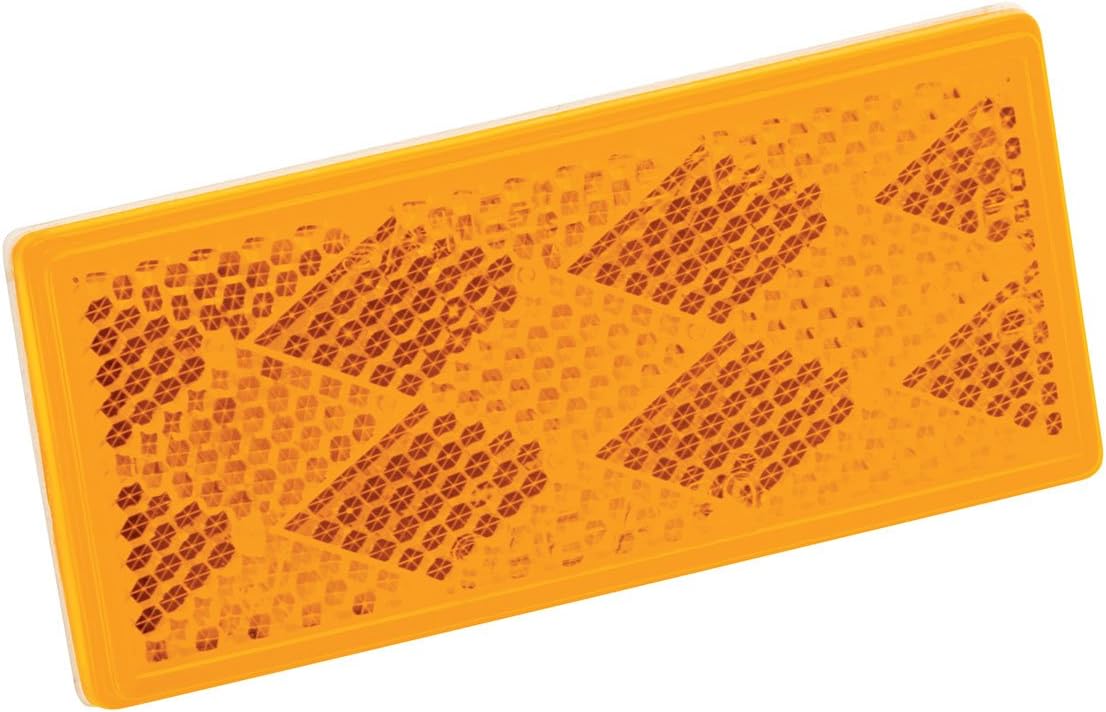003357 Reflector with Adhesive Back - Amber