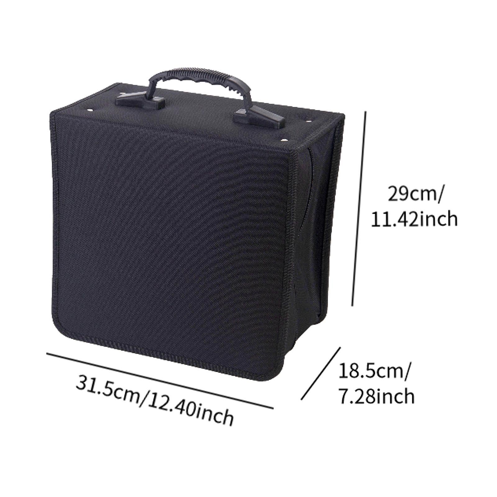 Custodia per CD da 500 capacità, Portatile, Facile da Usare, Scatola Porta CD e Dvd, Supporto per Giochi, Dischi, Viaggi, casa