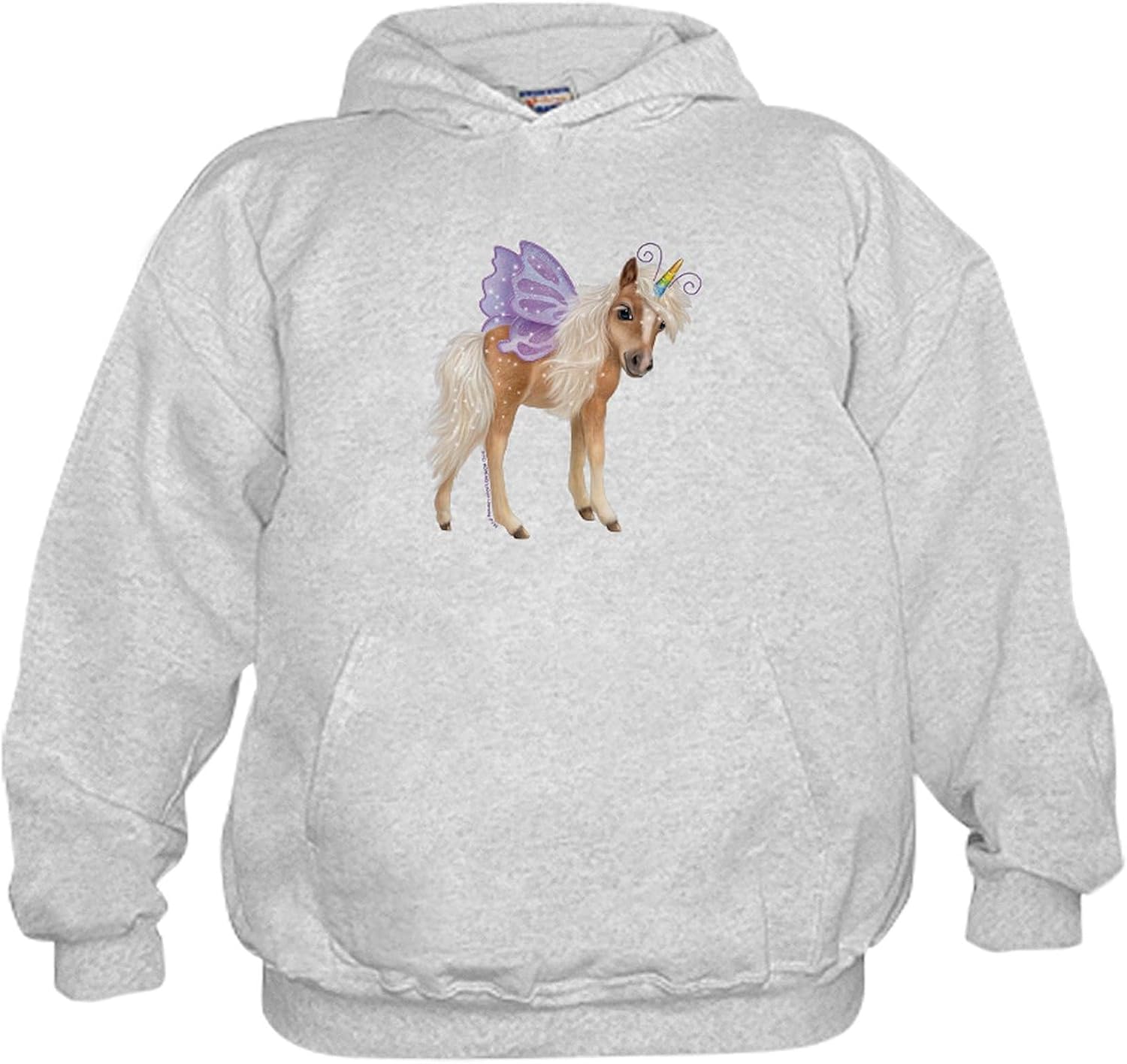 CafePress PD Moreno's Horse Unicorn Kids Hooded Sweatshirt, Classic Hoodie
