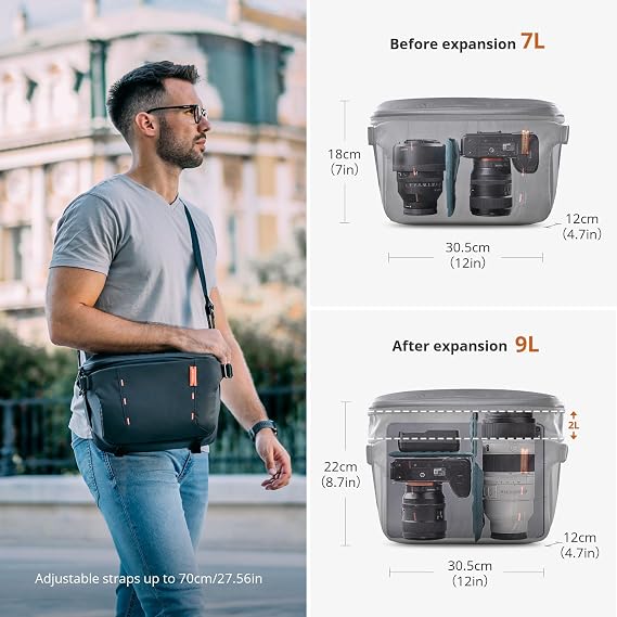 PGYTECH OneMo Lite Camera Backpack 22L OneMo Sling Camera Bag 7L-9L