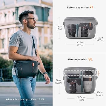 PGYTECH OneMo Lite Camera Backpack 22L OneMo Sling Camera Bag 7L-9L