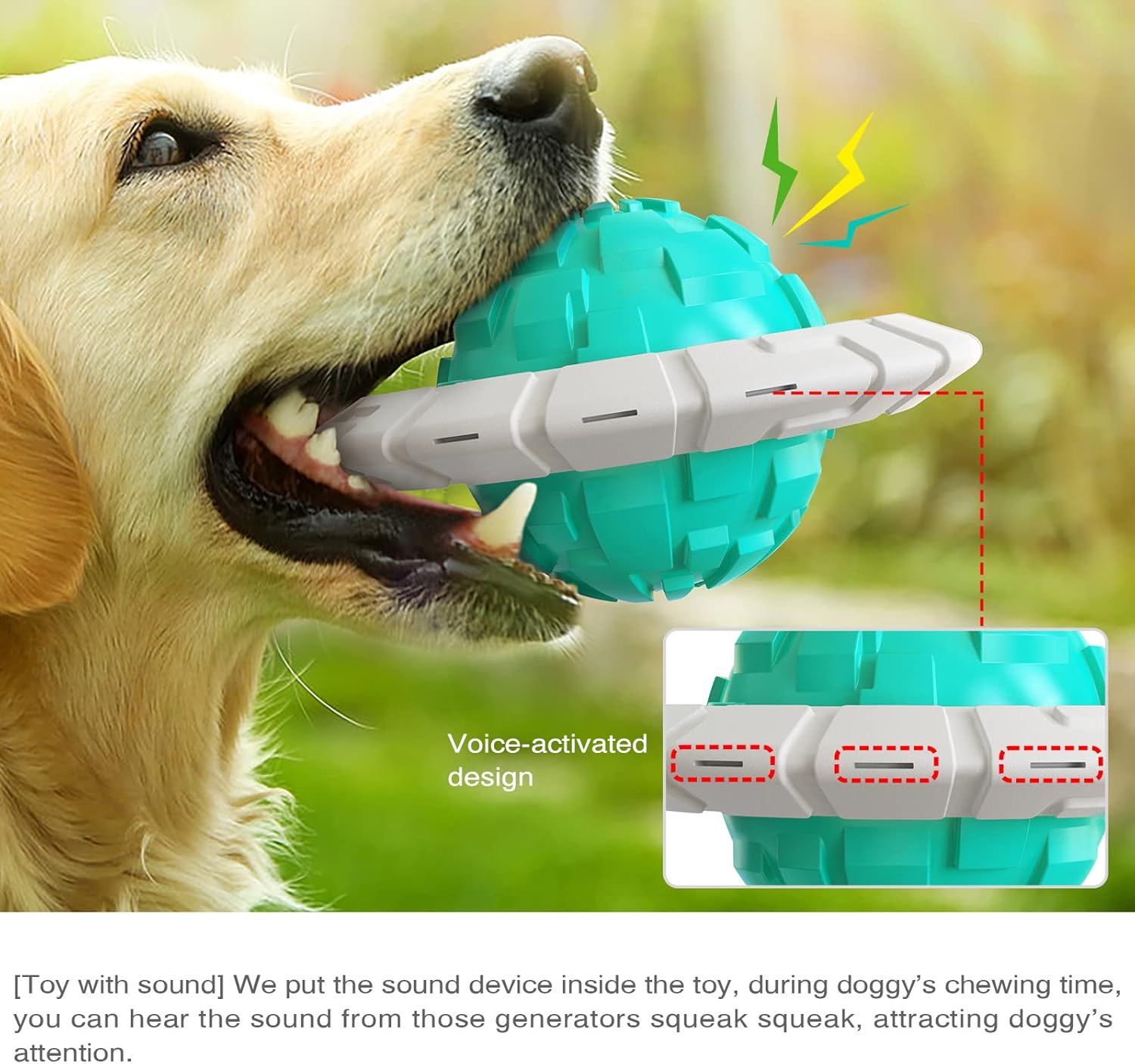 Pet Supplies : Dog Toy Ball, Puppy Toy Ball Toothbrush Clean Teeth Interactive UFO Frisbee Sound Toys, Dog Toys Aggressive ImproveIQ Chewers Outdoor&Indoor Toys for Doggy Large / Medium / Small Puppies : 