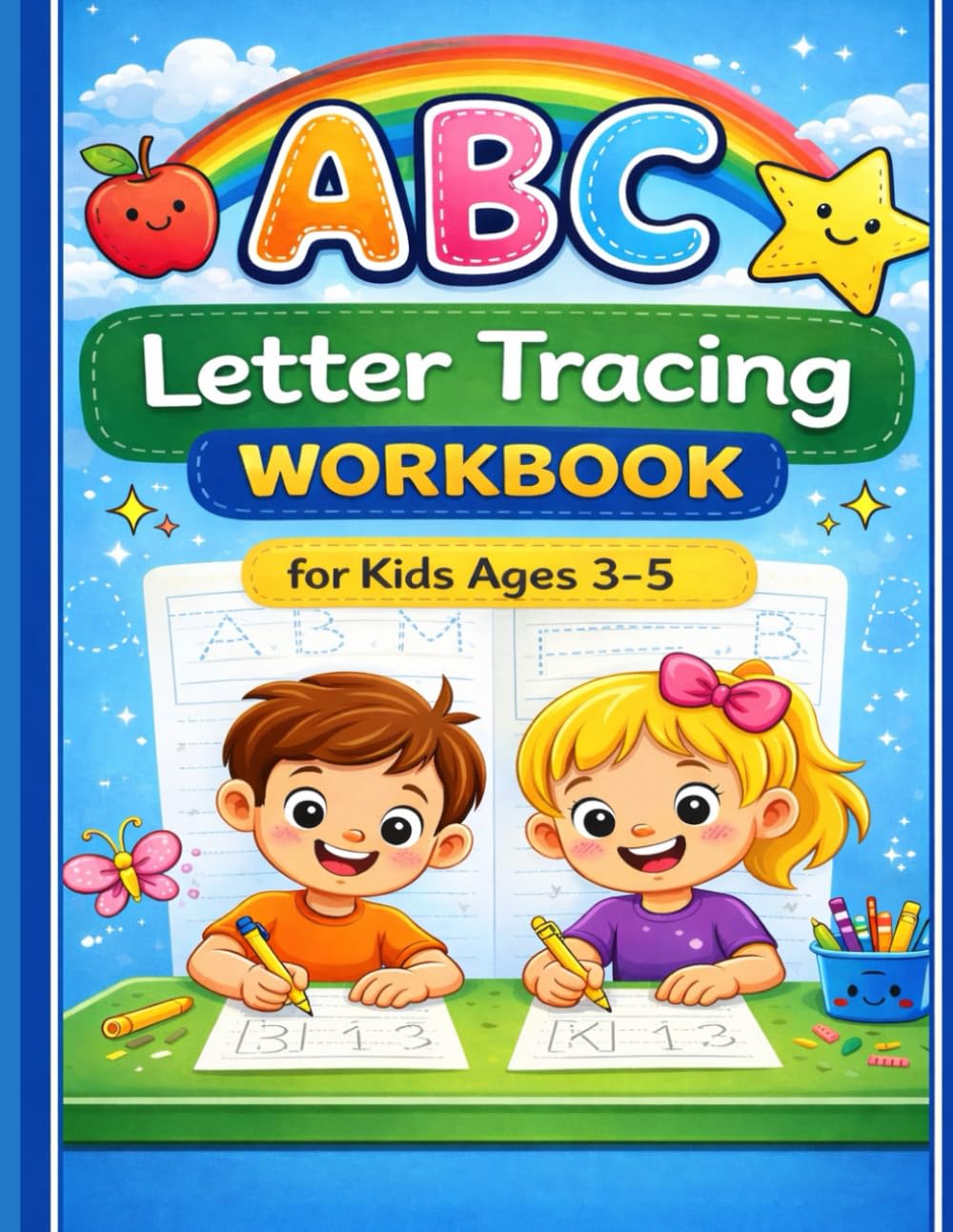 Alphabet Letter Tracing Workbook for Kids Ages 3–5: Preschool and Kindergarten Handwriting Practice