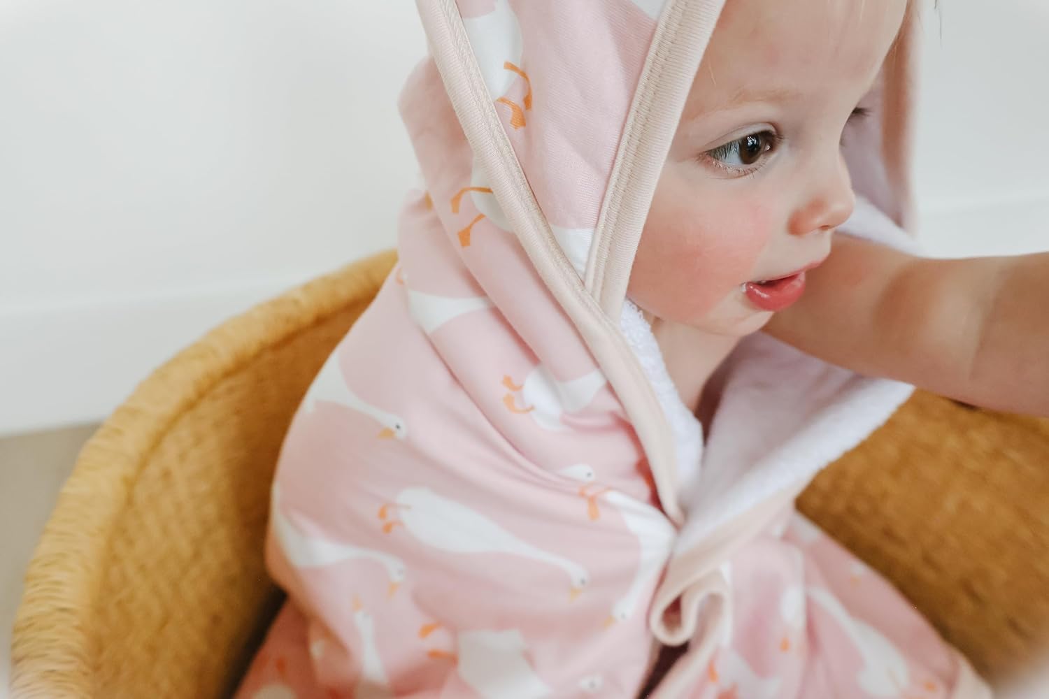 Copper Pearl Hooded Bath Towels Premium Knit/Terry Cloth Baby Towels with Hood, Pockets, and Cool Designs - Great to Gift and Make Bath Time Fun - Baby Bath Towel, Goosie - Image 5