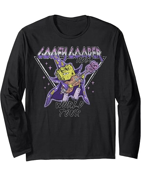 SpongeBob SquarePants Goofy Goober Rock World Tour Long Sleeve T-Shirt