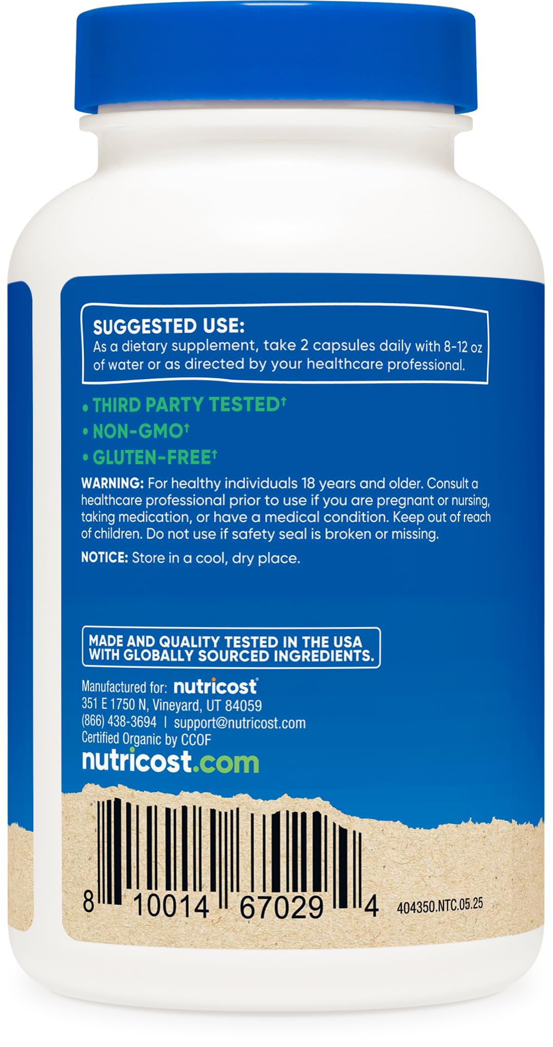 Nutricost Reishi Mushroom Capsules (1500mg) 60 Servings, Gluten Free — Amazon image 5