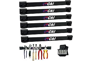 Ultimate Magnetic Organizer: 7-Piece Tool Holder Set for Enhanced Storage