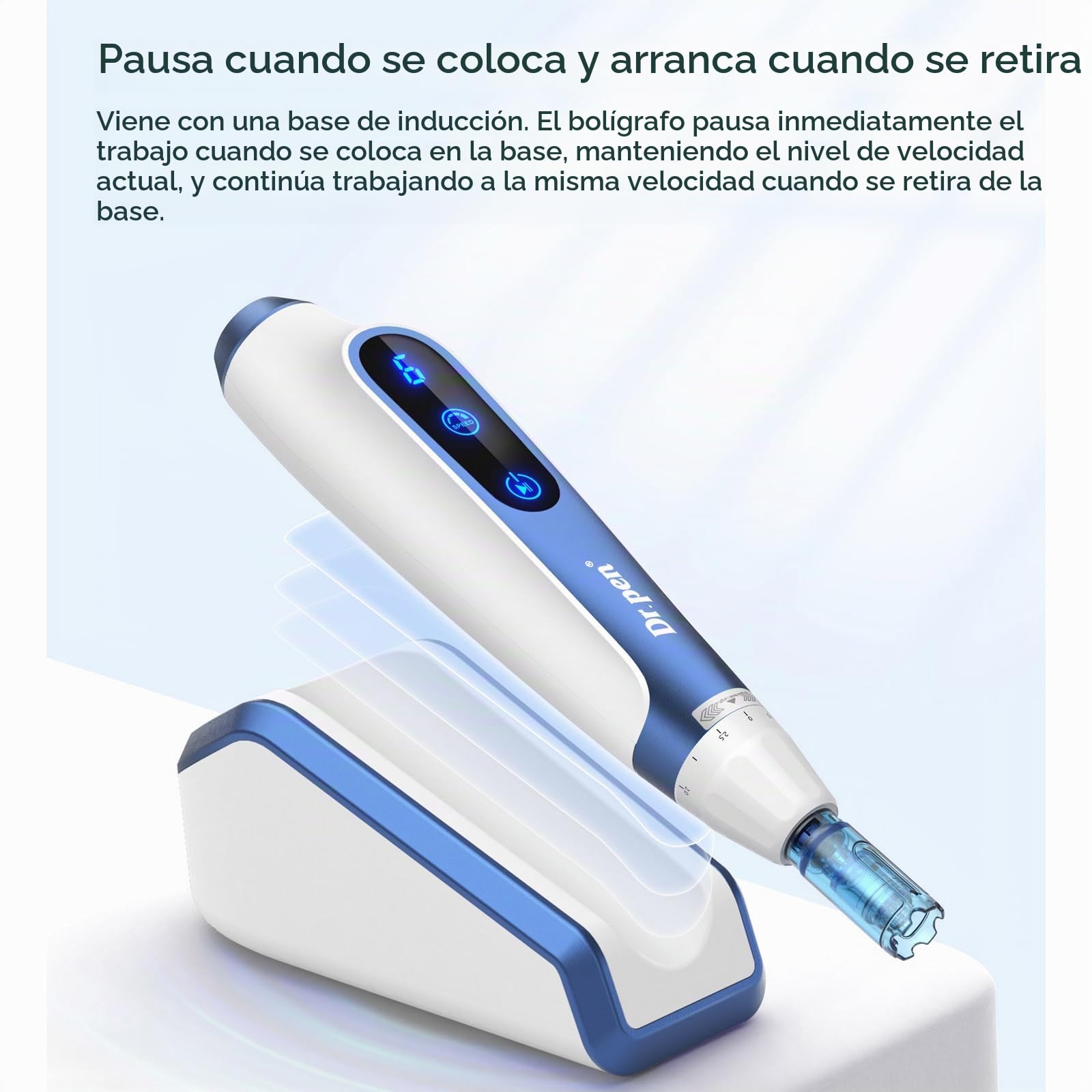 Pluma de Microneedling Pen Ultima A11 - Herramienta Inalámbrica para Cuidado de la Piel con 20 Cartuchos de Repuesto (8PcsX18Pins+6PcsX12Pin+6PcsXNano Round)