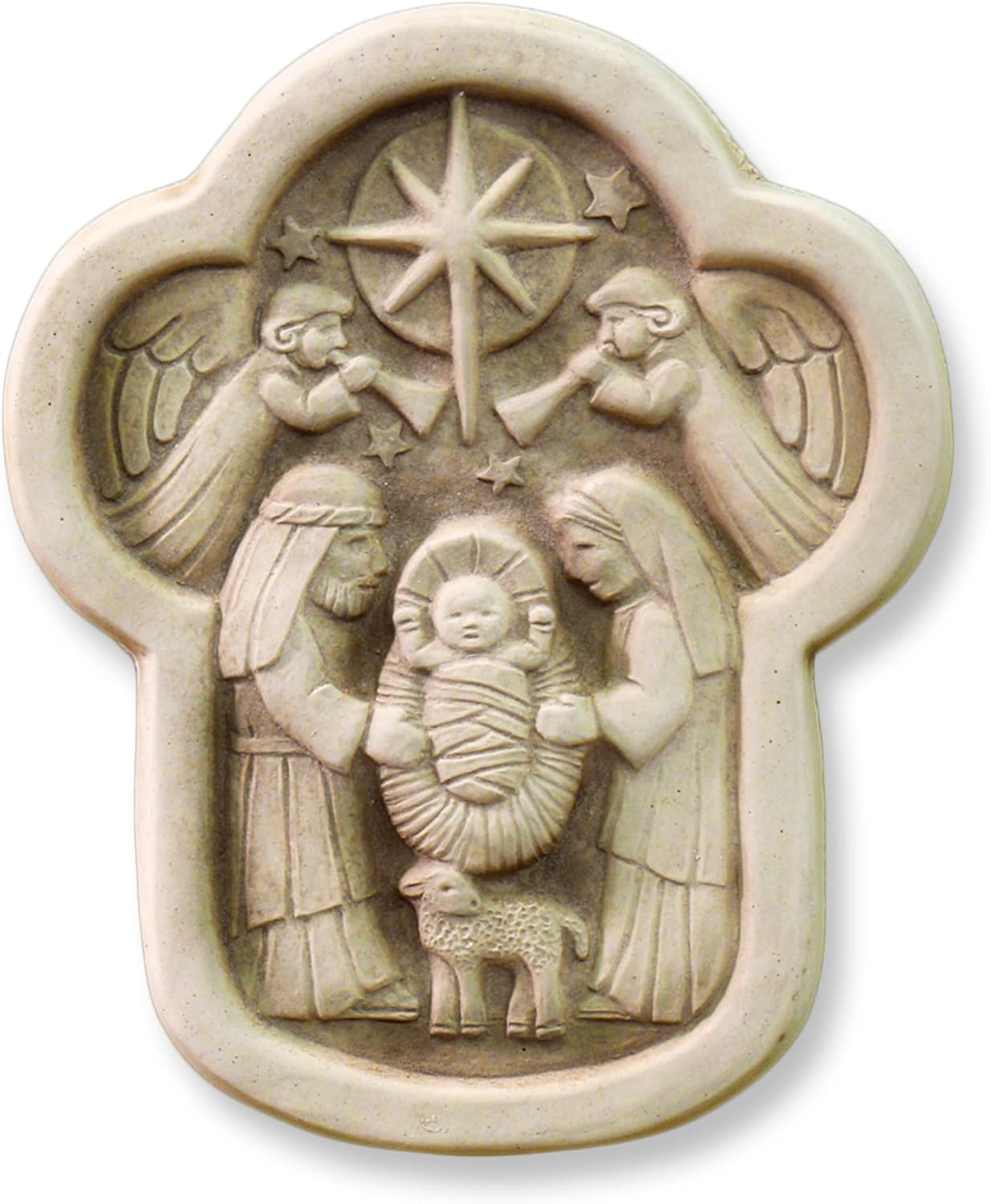 Carruth Studio World at Peace Nativity Figurine, Original Sculpture Handcrafted in Stone, Artisan Made