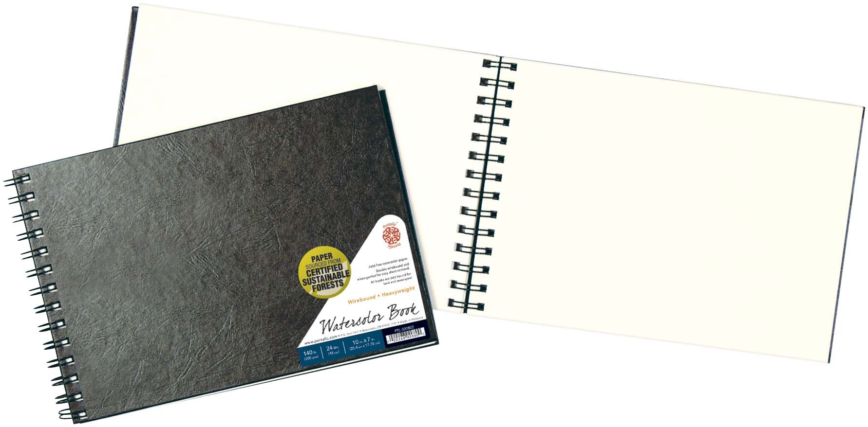 Cahier aquarelle Pentalic grand espace pour grands lavis