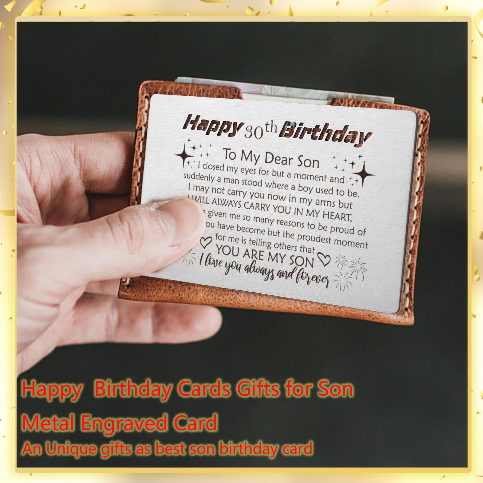 Amazon.co.jp: YODOCAMP 30歳の誕生日おめでとう息子カード 30歳の息子