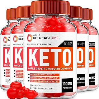 (5 Pack) KetoFast4Me ACV Gummies Advanced, KetoFast 4 Me ACV Gummies Apple Cider Vinegar Keto Fast 4 Me Weight Management ACV Gummies Keto Fast4Me Reviews Vitamin B12 Keto+acv, 1000mg (300 Gummies)