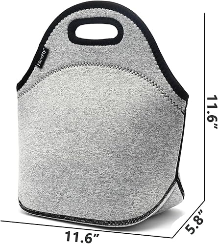 Miniatura 3 de FlowFly Lonchera de neopreno para niños, bolsa suave con aislamiento, mini hielera térmica para niños, niñas, hombres, mujeres, escuela, trabajo,