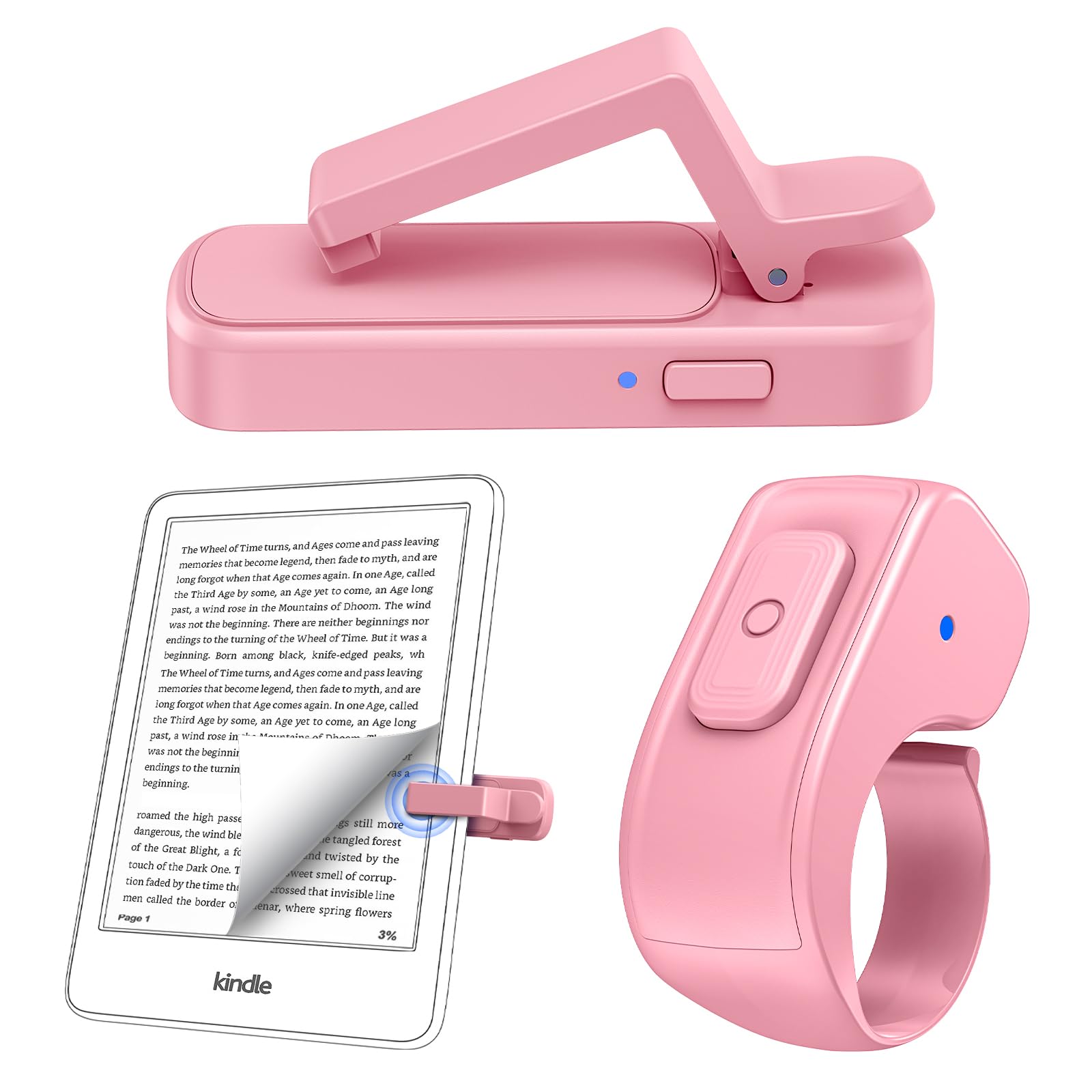 Photo 1 of ***MISSING PARTS***
Remote Page Turner Ring for Kindle Paperwhite Oasis Scribe Kobo,Designed for Thick Cases Clicker Page Turner Camera Remote for iPhone iPad Android Tablets Reading Novels Comics with Storage Bag-Pink