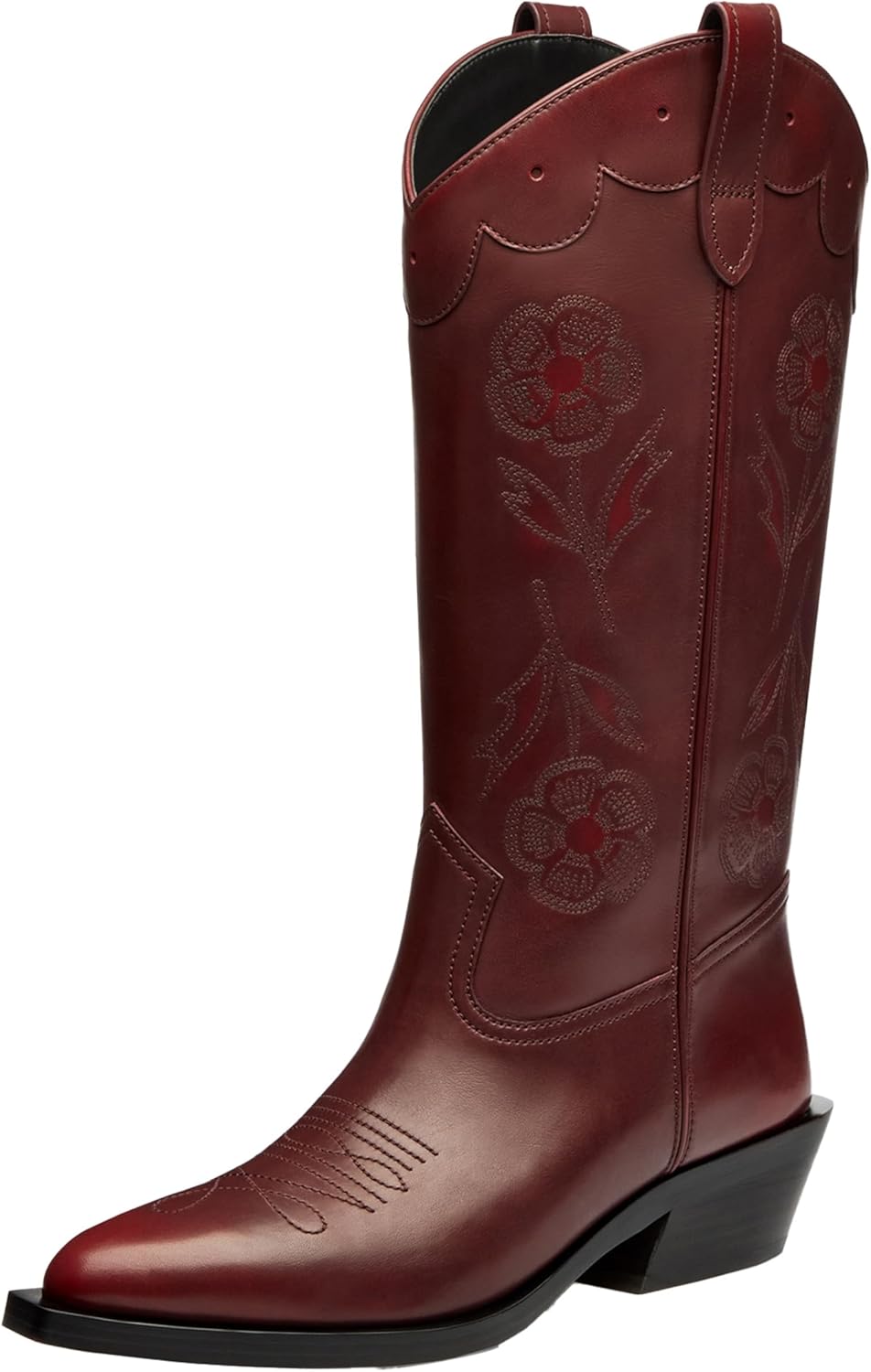 COACH Women's Aria Loved Leather Tall Cowboy Boot
