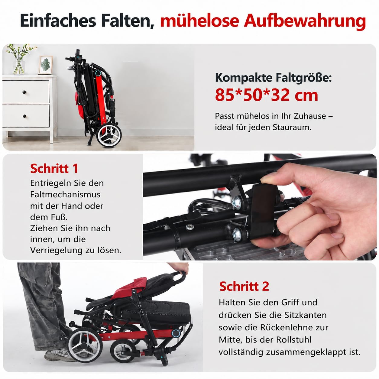 Silla de ruedas eléctrica ligera