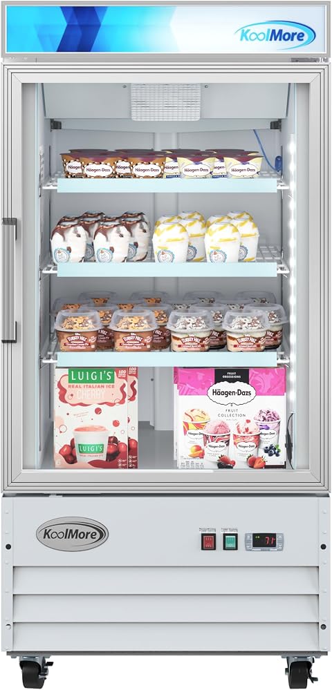 KoolMore MDF-1GD-9C-WH 9 cu ft Upright Freezer White