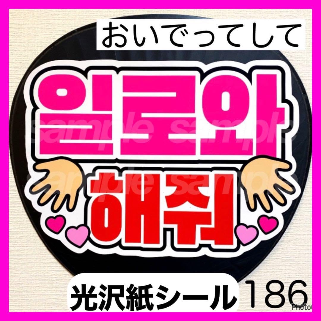 確認用　うちわ　ハングル　文字 Gうちわ文字＊ネームボード【JIN or ソクジン(진석) ＊チェゴ/最高