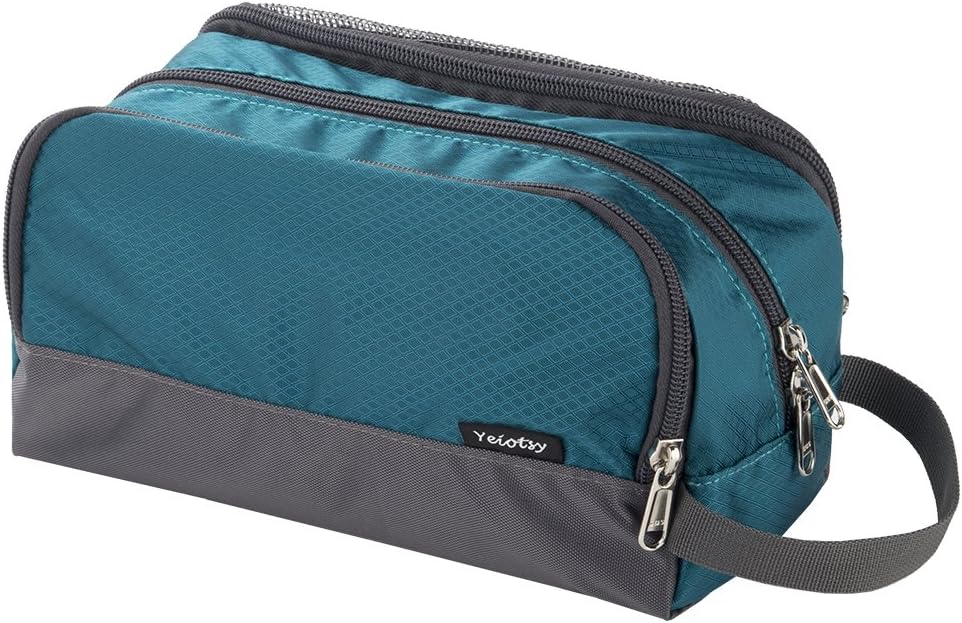 Yeiotsy Boys Toiletry Bag, Kids Travel Wash Bag, Compact Water-Resistant Organiser with Mesh Pockets for Gym Camping