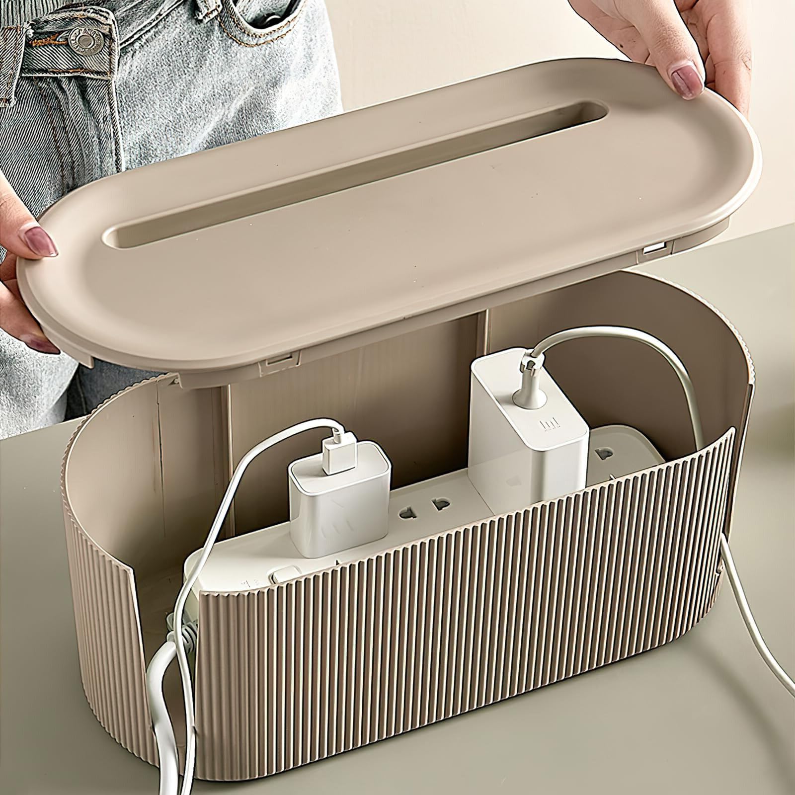 Caja Cables, Caja Cables Organizador, Caja para Cables, Caja Guarda Cables, Caja Organizadora Cables, Caja de Cable, Organizador para Caja de Gestión de Cable, para Cables Multijack