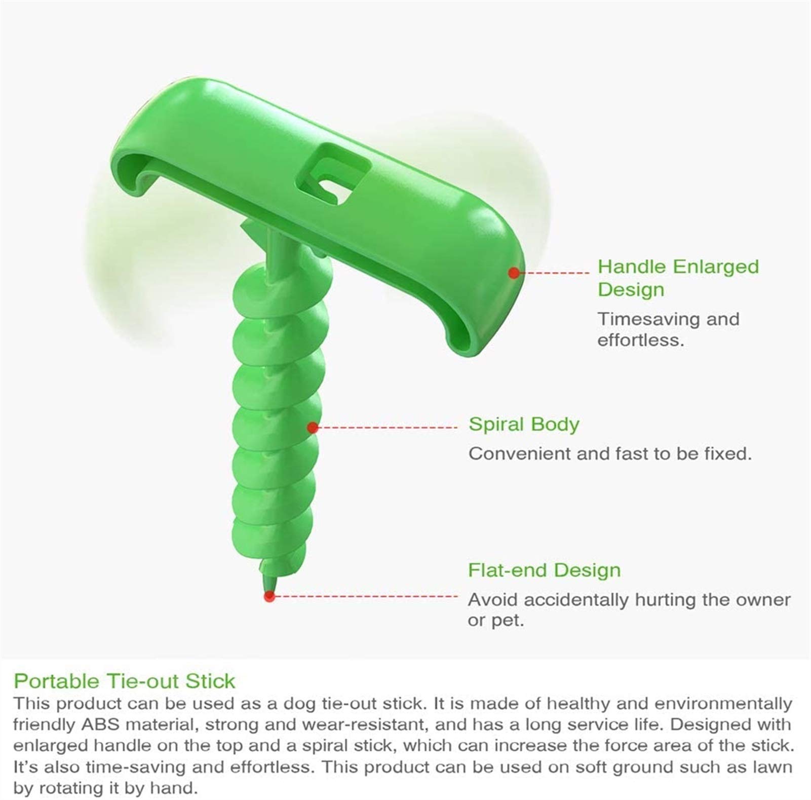 Cavo Per Cani Blu Con Gancio Girevole A Molla, Resistente, Per Esterni, Per Cani Da Campeggio, Fino A 226,8 Kg (3 M - Foto 2