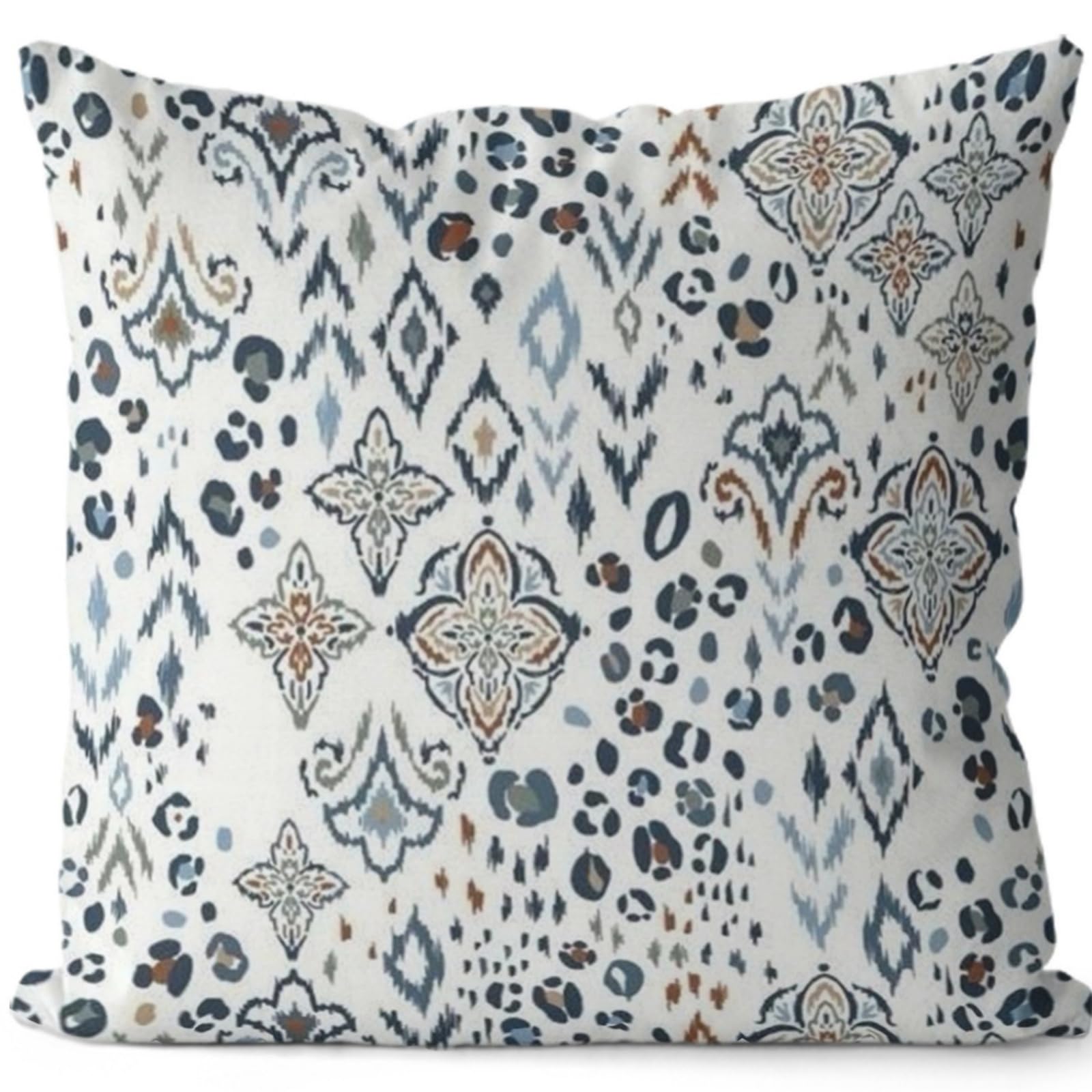 wxlmom Cushion Covers 40cm x 40cm Grayish Blue Pillowcase Invisible Zipper