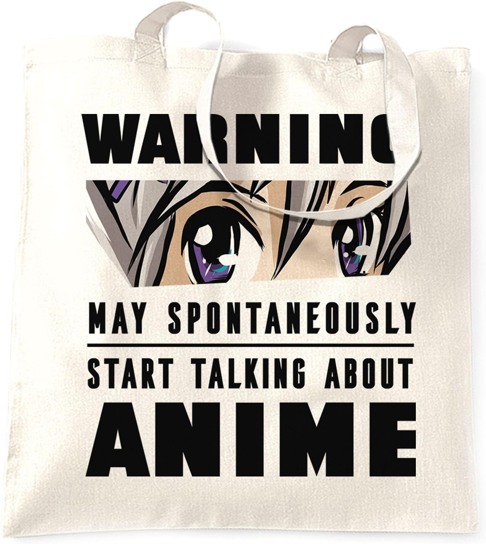 Warning May Talk About Anime Tote Bag