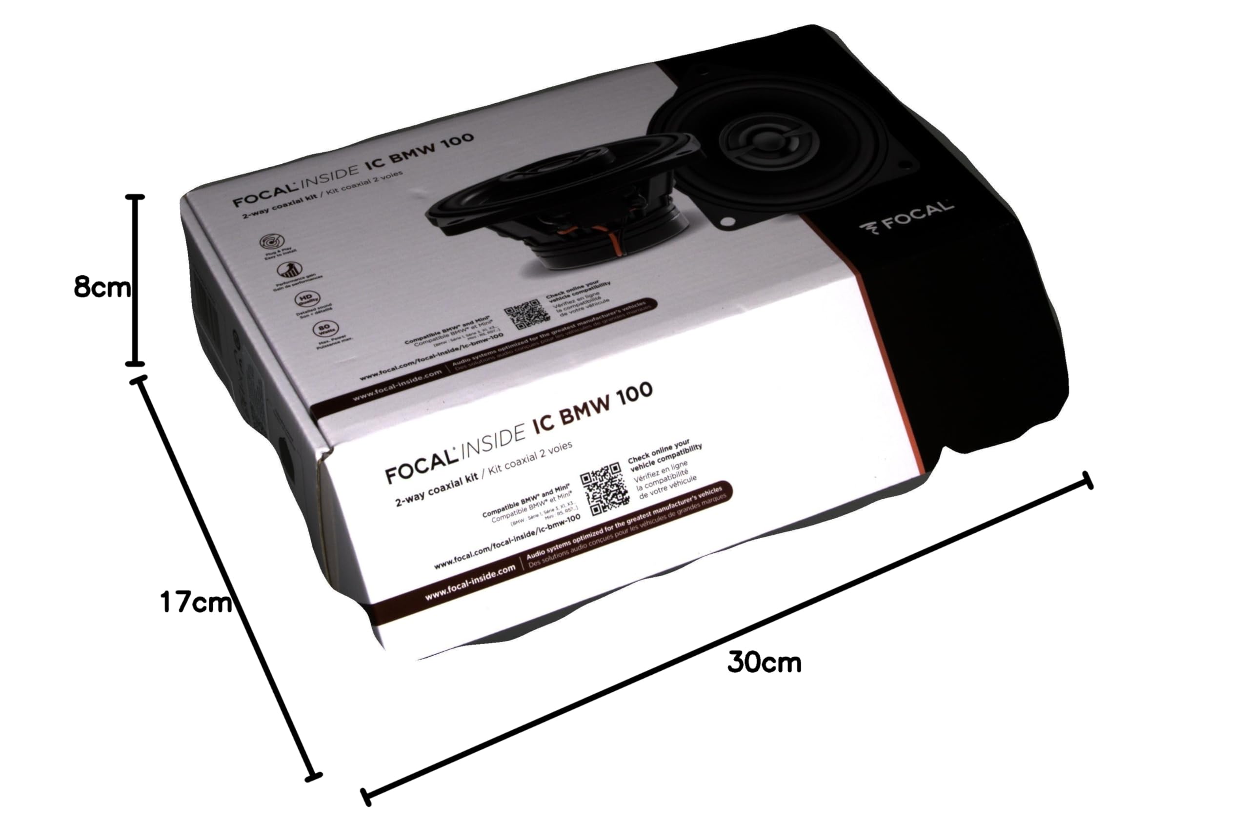 Focal Car Audio IC BMW 100 100 mm silnik neodymowy koncentryczne głośniki do pojazdów BMW
