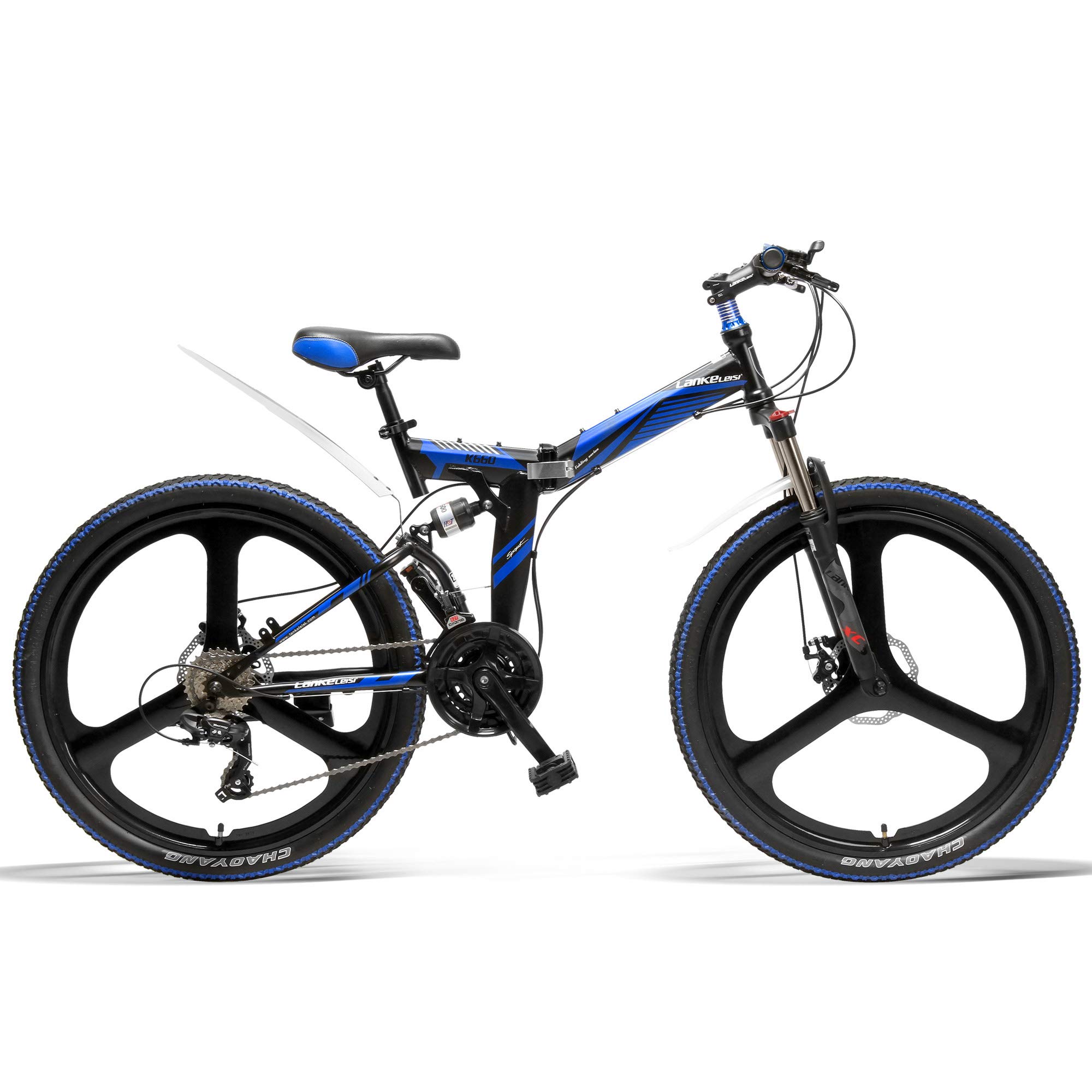 K660 26 Inch Folding Bicycle, 21 Speed 