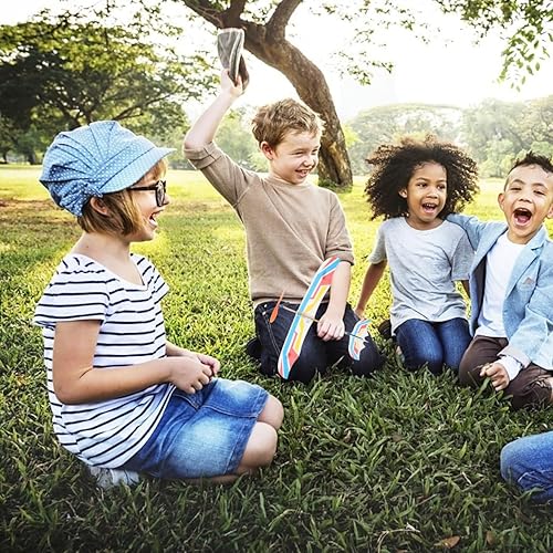 Miniatura 8 de 10 unidades de banda de goma impulsada avión modelo avión madera kits de lanzar planeador juguete para deportes al aire libre juguete y niños