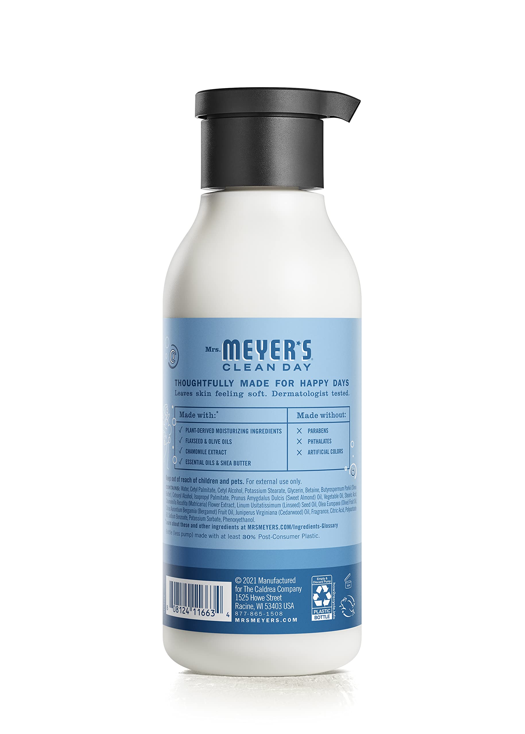 Amazon.com : MRS. MEYER'S CLEAN DAY Body Lotion for Dry Skin, Non